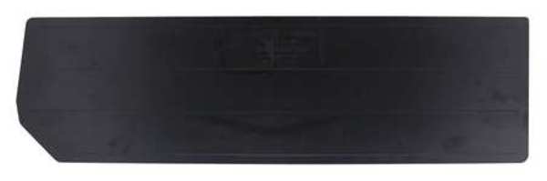 Plastic Divider, Black, 21 in L, 6 1/4 in W, 6 1/4 in H