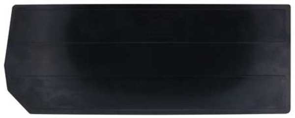 Plastic Divider, Black, 21 in L, 8 in W, 8 in H