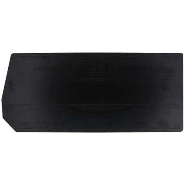 Plastic Divider, Black, 21 in L, 9 1/4 in W, 9 1/4 in H