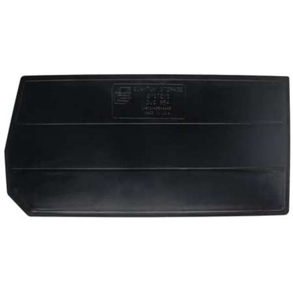 Plastic Divider, Black, 21 in L, 10 1/4 in W, 10 1/4 in H