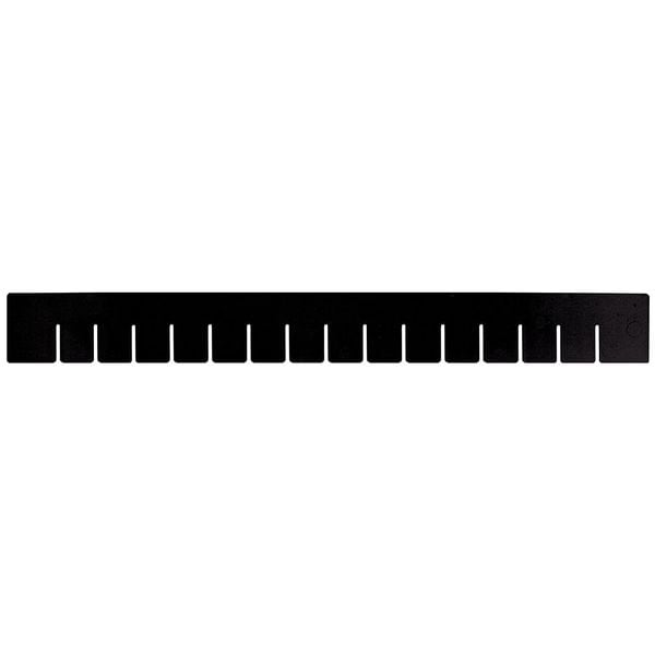 Plastic Divider, Black, 22 1/2 in L, Not Applicable W, 17 1/2 in H