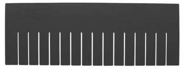 Plastic Divider, Black, 22 1/2 in L, Not Applicable W, 7 1/2 in H