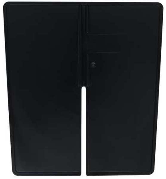 Plastic Divider, Black, 6 in L, 5 in W, 5 in H