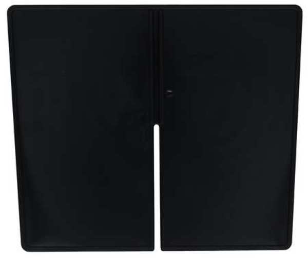 Plastic Divider, Black, 7 in L, 6 in W, 6 in H