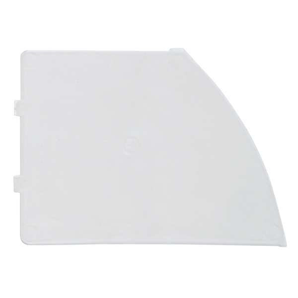 Plastic Divider, Clear, 4 1/4 in L, 4 1/4 in W, 5 1/4 in H