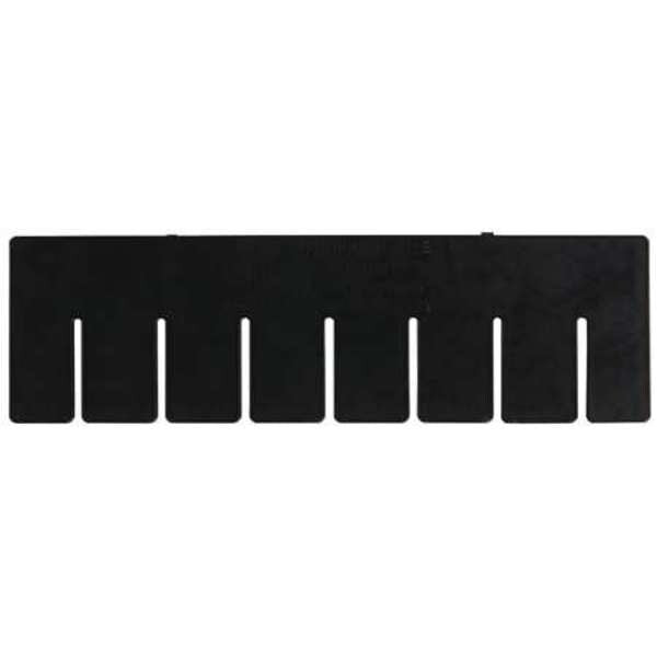 Plastic Divider, Black, 10 7/8 in L, Not Applicable W, 8 1/4 in H