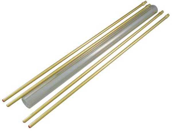 Glass Rod Kit, Plain, 5/8In Dia, 13In L