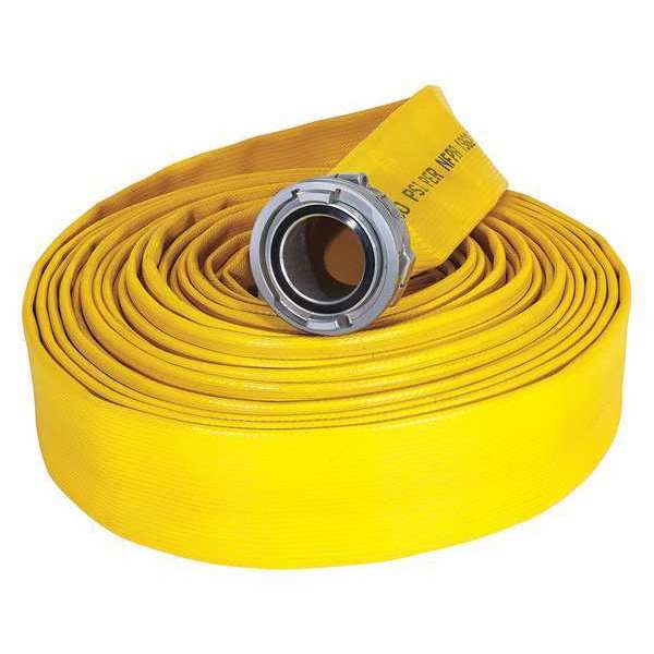 Supply Line Fire Hose, Yellow, Rigid Storz