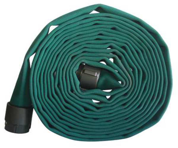 Supply Line Fire Hose, 50 ft. L, Green
