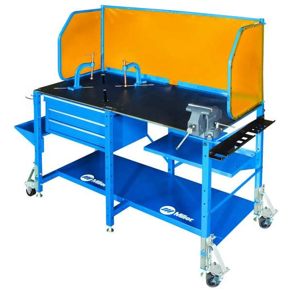 Welding Table, Steel, 1000 lb. Cap., Blue