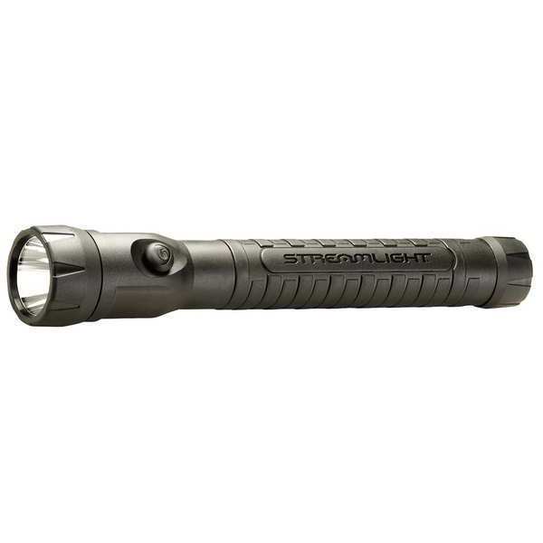 Black Rechargeable Led Industrial Handheld Flashlight, Nickel Cadmium (NiCd) C, 130 lm