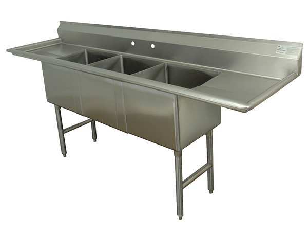 Floor Mount Scullery Sink, Stainless Steel Bowl Size 20
