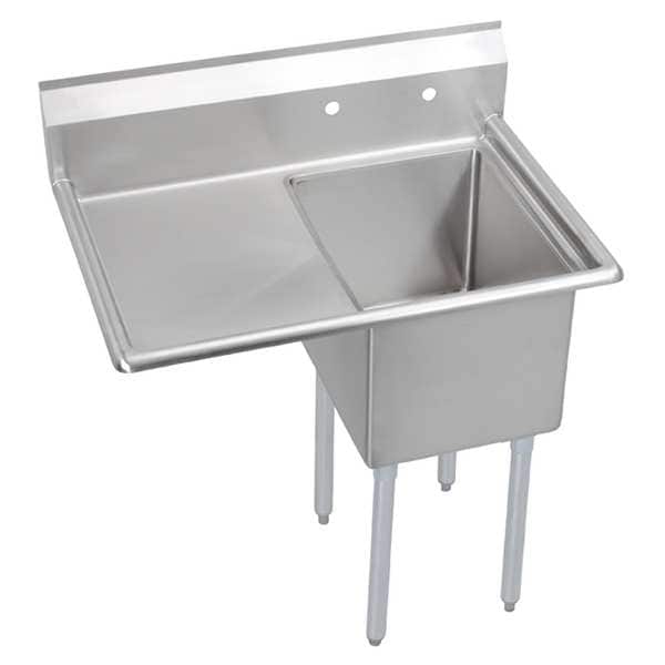 Floor Mount Scullery Sink, Stainless Steel Bowl Size 24