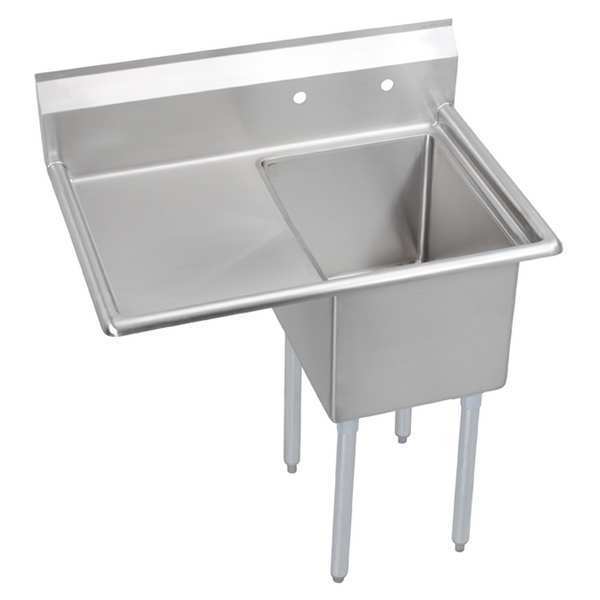 Floor Mount Scullery Sink, Stainless Steel Bowl Size 16