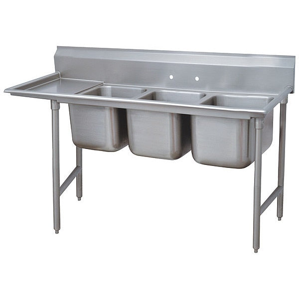 Floor Mount Scullery Sink, Stainless Steel Bowl Size 20