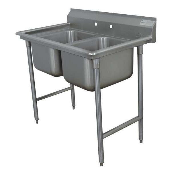 27 in W x 44 in L x 42 in H, Floor Mount, 304 Stainless steel