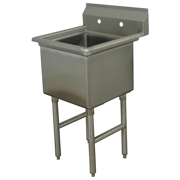 24 in W x 23 in L x 43 in H, Floor Mount, 304 Stainless steel