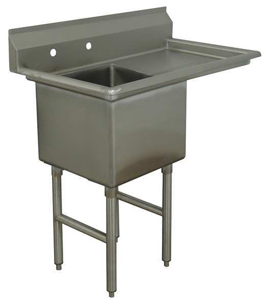 30 in W x 50 1/2 in L x 43 in H, Floor Mount, 304 Stainless steel