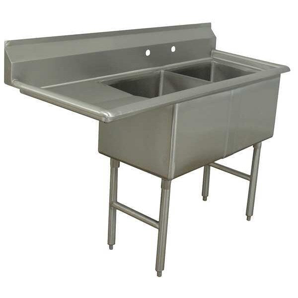 Floor Mount Scullery Sink, Stainless Steel Bowl Size 18