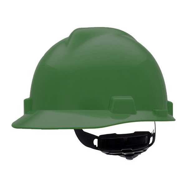 V-Gard Front Brim Hard Hat, Type 1, Class E, Ratchet (4-Point), Green