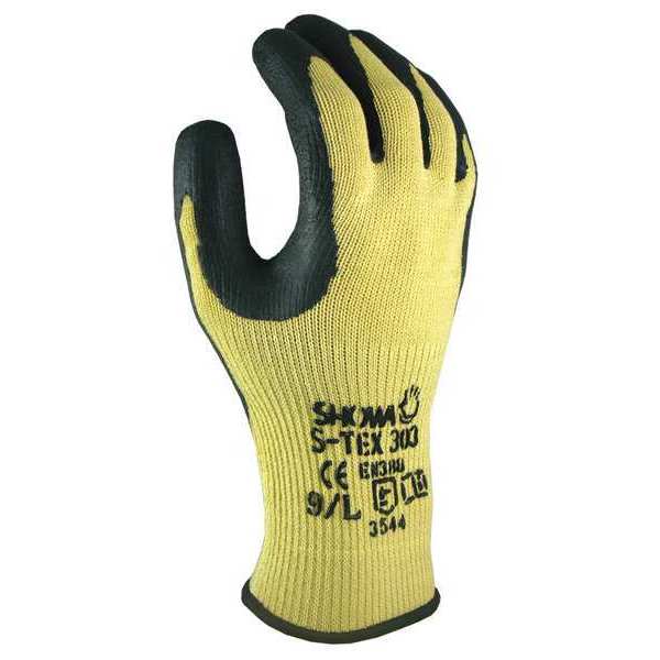 Cut Resistant Coated Gloves, A8 Cut Level, Natural Rubber Latex, M, 1 PR