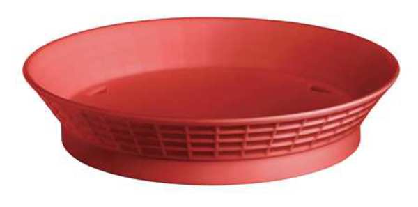 Diner Platter w/Base, 9 In, Red, PK12