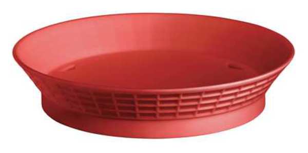 Diner Platter w/Base, 10-1/2 In, Red, PK12