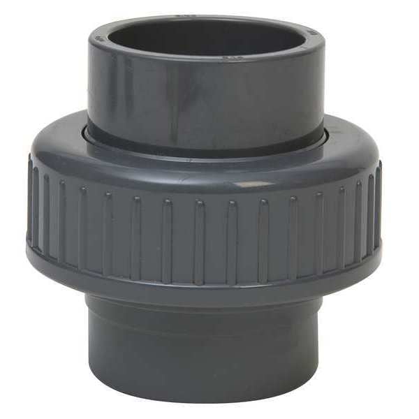PVC Union, FNPT x FNPT, 1-1/4 in Pipe Size