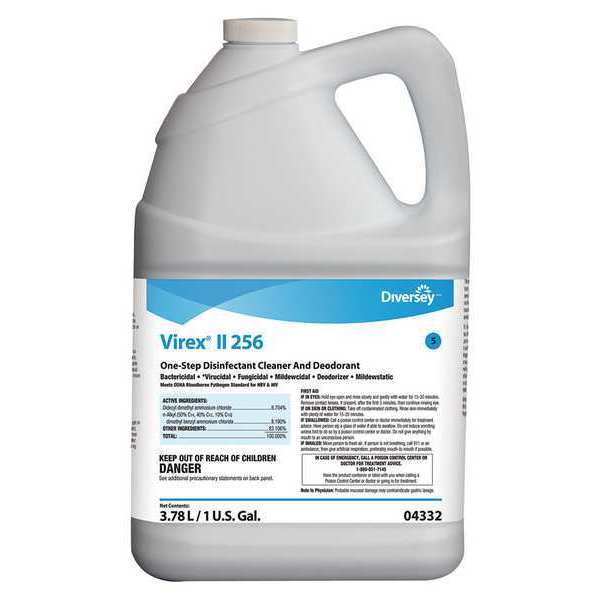 Cleaner and Disinfectant Concentrate, 1 gal. Jug, Unscented