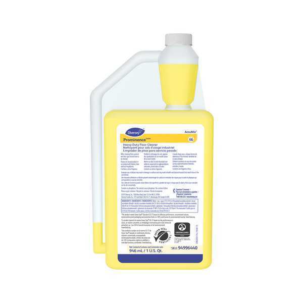 Floor Cleaner, 32 oz., Citrus, Yellow