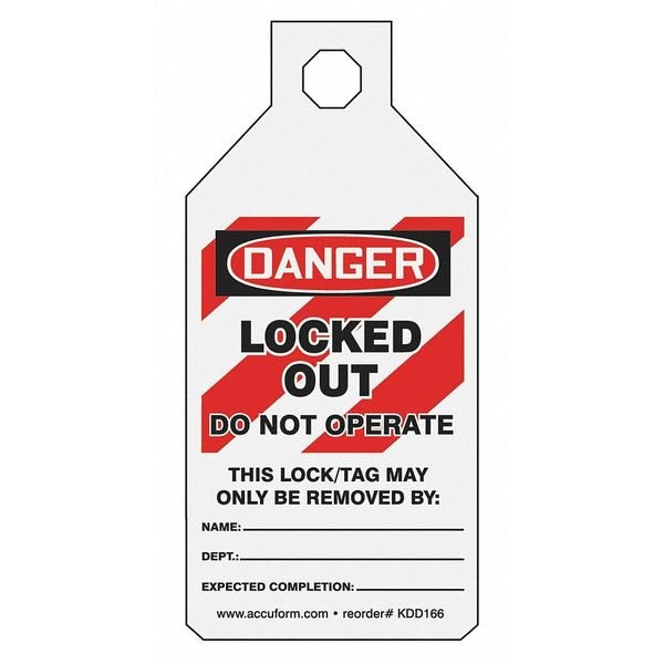 Circuit Breaker Tag, Do Not Operate, PK25