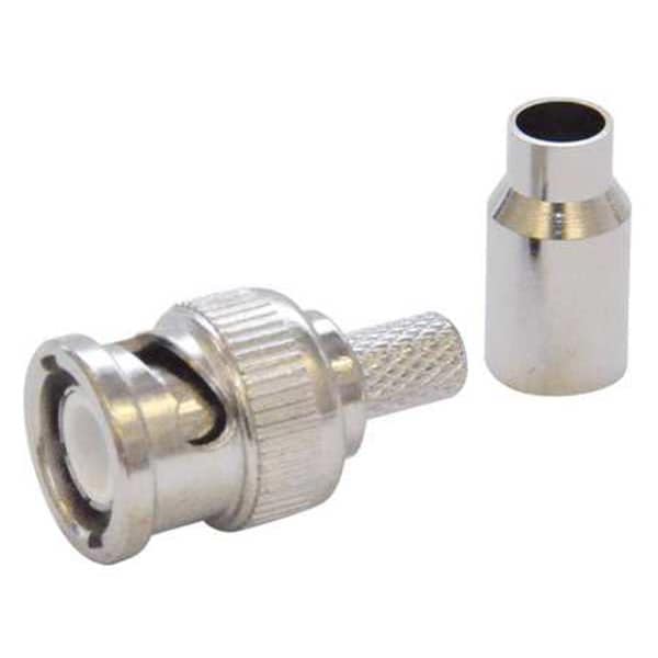 Cable Coupler, BNC/Male, RG59 Coax, PK10