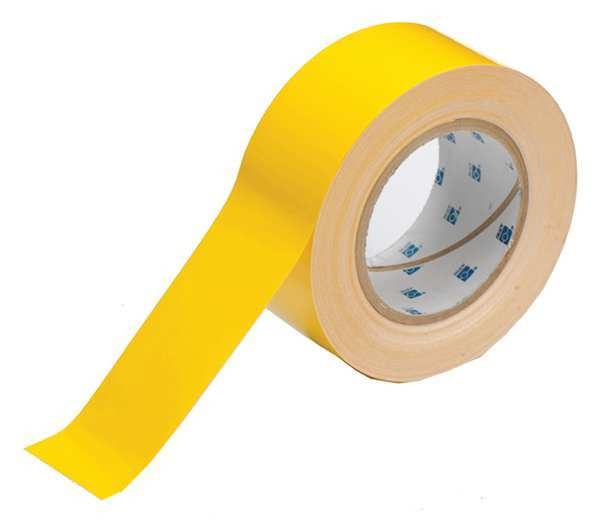 ToughStripe Floor Marking Tape, General Purpose, Solid, Yellow, 2 in x 100 ft, 8 mil Thickness