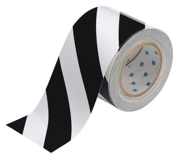 Floor Marking Tape, Roll, 4In W, 100 ft. L