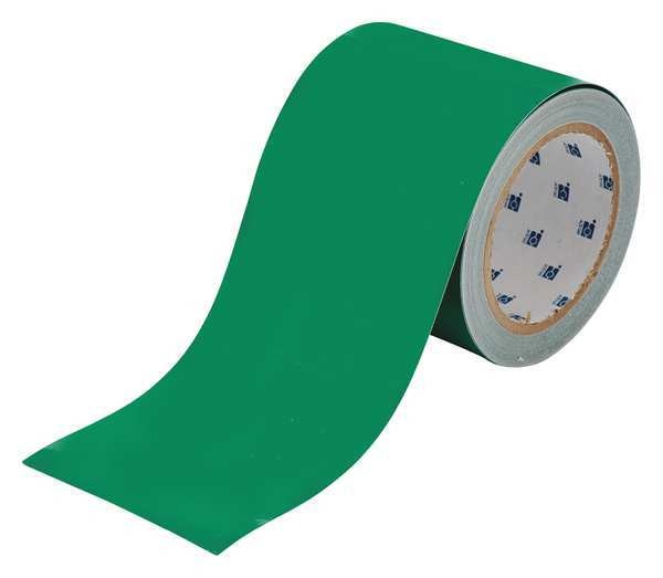 Floor Marking Tape, Roll, 4In W, 100 ft. L