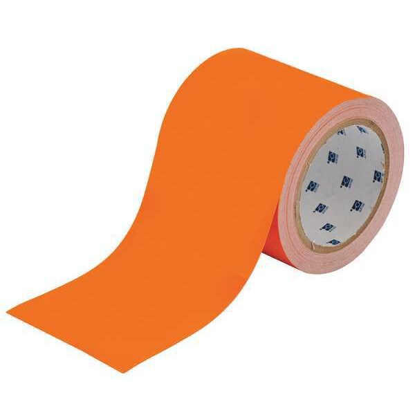 Floor Marking Tape, Roll, 4In W, 100 ft. L