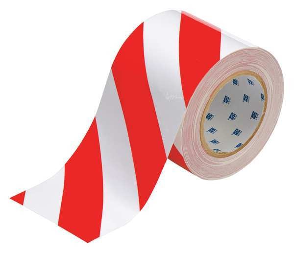 Floor Marking Tape, Roll, 4In W, 100 ft. L