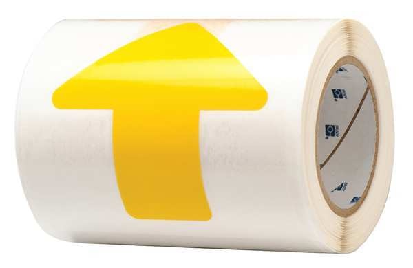 Floor Marking Tape, Arrow, 2In, 5In L, PK52