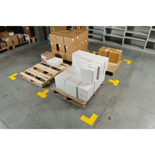 Floor Marking Tape, L, 3In W, 8In L, PK20