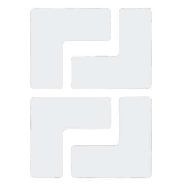 Floor Marking Tape, L, 2In W, 5In L, PK20