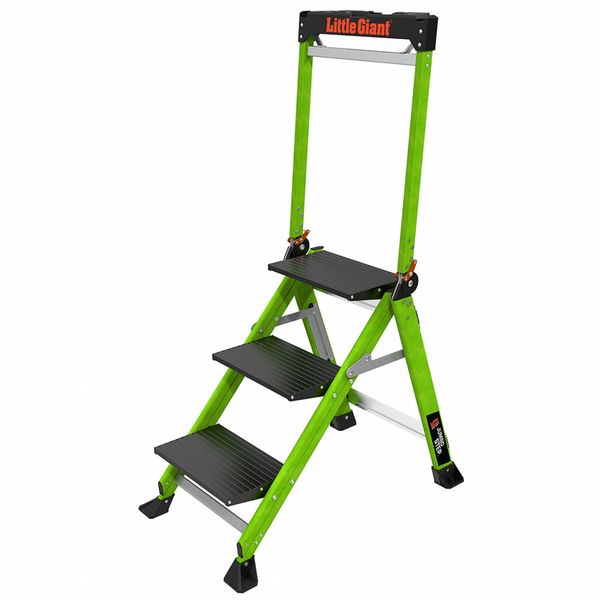 Fiberglass Step Stool, Capacity 375 lb