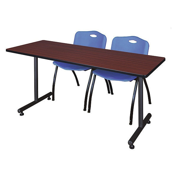 Rectangle Kobe Trng Table, w/2M Stack Chairs, 66x30