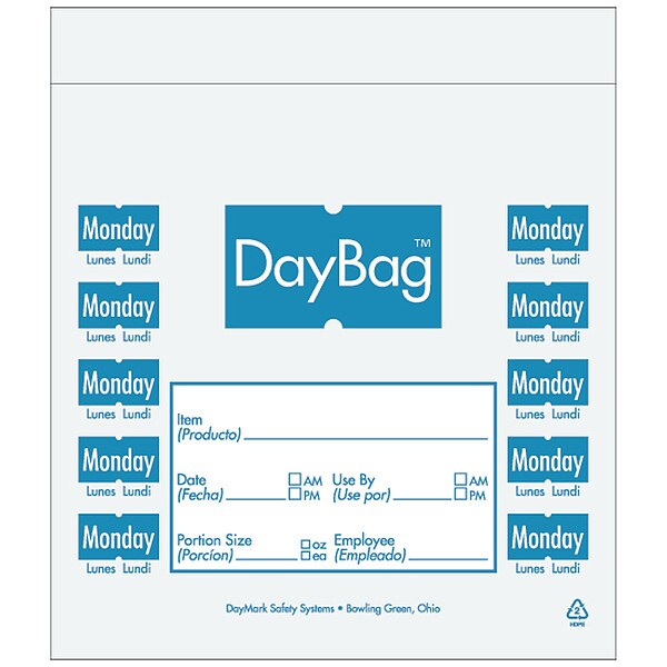 Day Portion Bag, Monday, PK2000