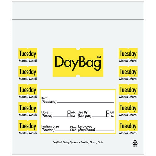 Day Portion Bag, Tuesday, PK2000