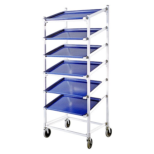 Slant Display Rack, 70 in H, 28 1/2 in W