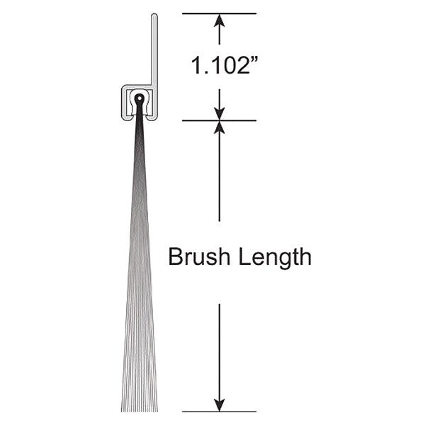 Brush Seal, Nylon, 1-1/8
