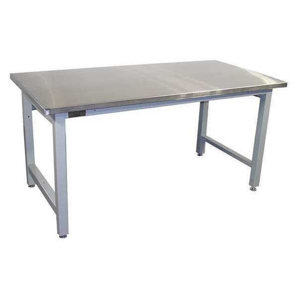 Workstation, Stainless Steel, Lt Gray