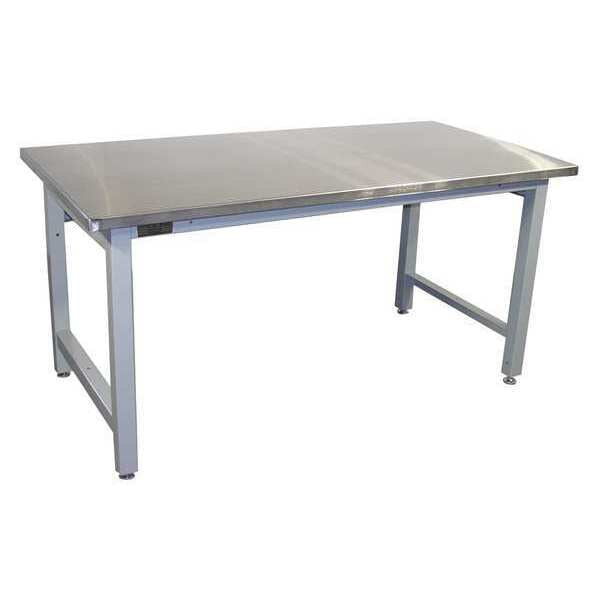 Workstation, Stainless Steel, Lt Gray