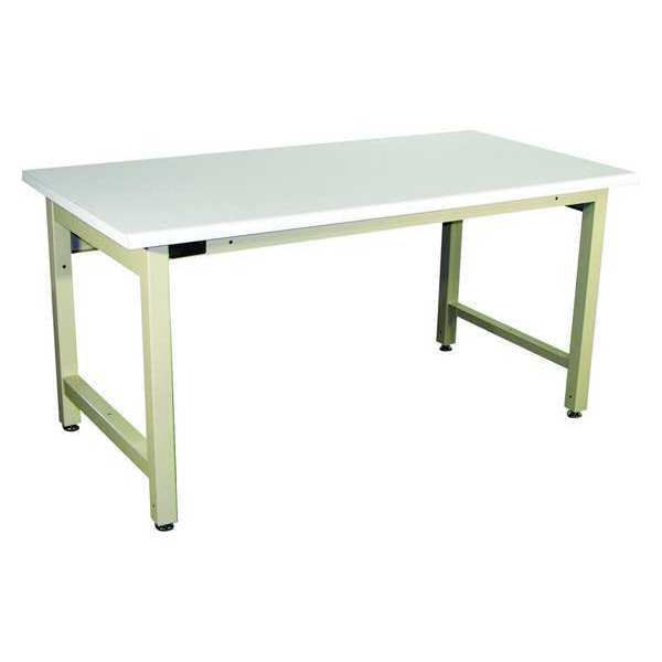 Workstation, Plastic, Rolled Edge, Beige