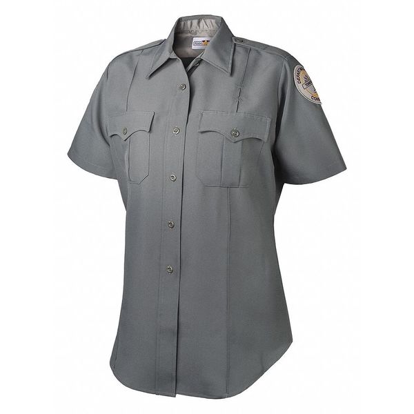 Womens Gray SS Shirt, 2 TDOC Patches, 50